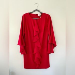 Laundry by Shelli Segal Bell Sleeve Dress Sz 6